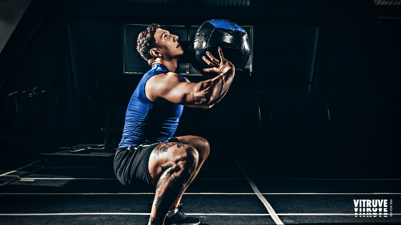 fuerte atleta hombre persona hacer ejercicio en el deporte